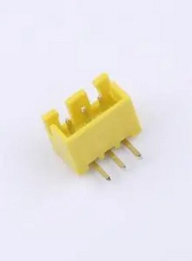 WF-1B254A3P-Y 间距2.54mm 弯插 黄色 1x3P 弯插,P=2.5mm 线对板