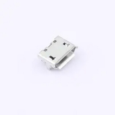 XUDF-0436-13 MICRO 5P母座带4.85MM牛角 脚距7.2四脚插板卷边 SM