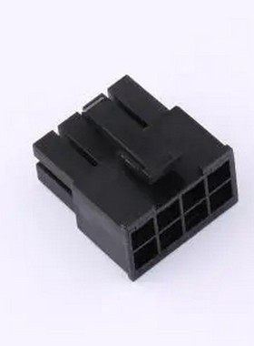 C420E12-B8P12 2x4P MX4.2 公头胶壳 黑色 线对板/线对线连接器 P