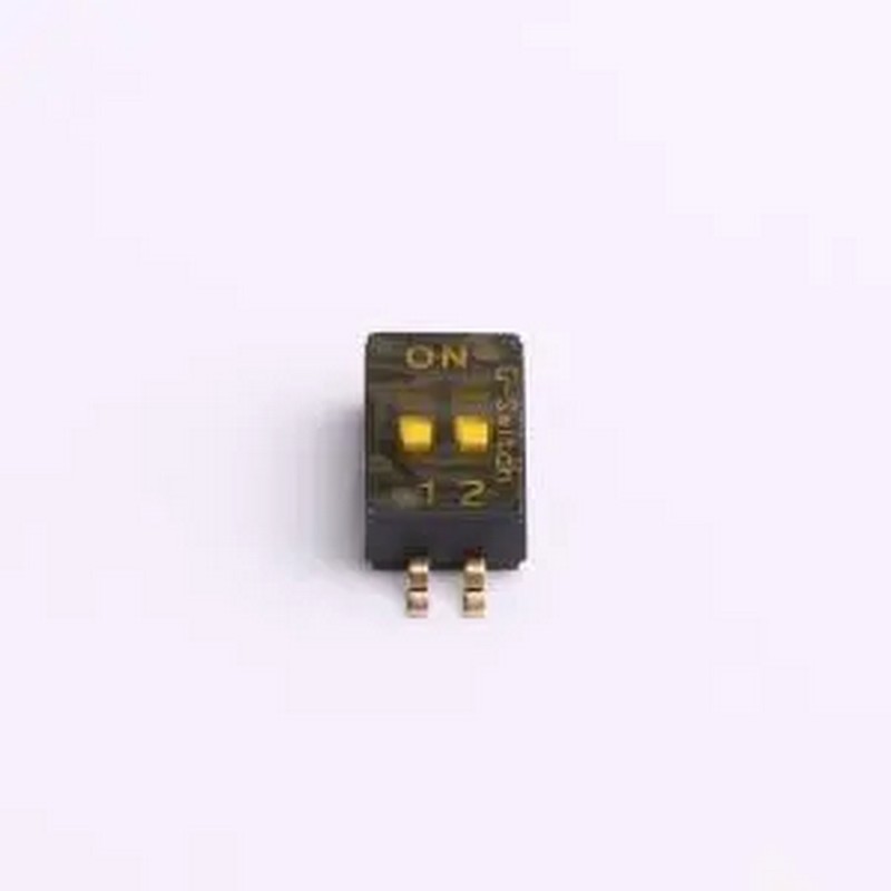 DV7SA-02F-01 2位 1.27间距 OFF SMD,P=1.27mm 拨码开关