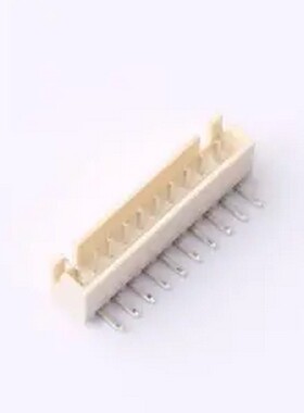HCZZ0139-10 米色 1x10P 间距:2.54mm 弯插 系列:XH 插件铜 弯插,
