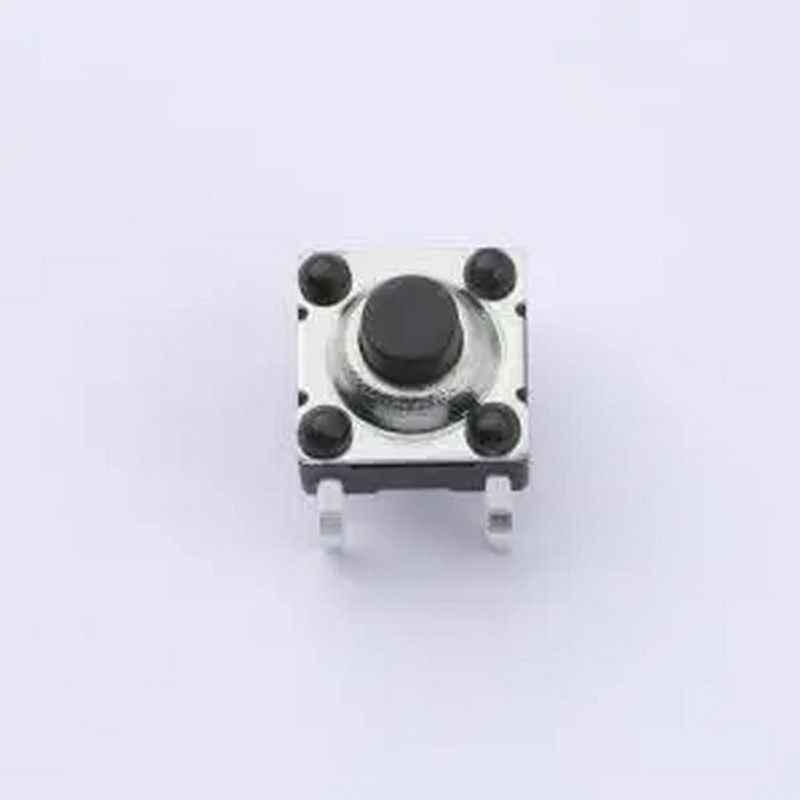 TSG013B05018B01 6*6*5H-JaZ 180gf 防水铜盖黑钮 插件-4P,6.2x6.