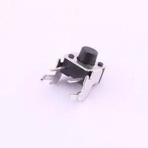 TS-1093A-A5B2-D2 轻触开关6*6*6.0插件H带支架按键四脚侧按180gf