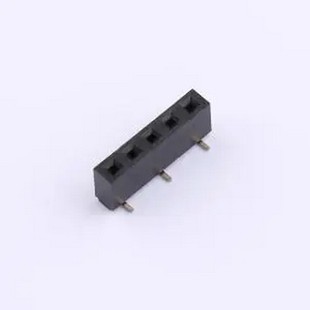 立贴 交错脚 P=2.54mm SMD 2.54mm 间距 1x5P B1U48 FP6M05L
