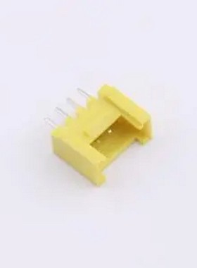 WF-1A200B4P-Y 间距2.0mm 直插 带扣 黄色 1x4P 插件,P=2mm 线对