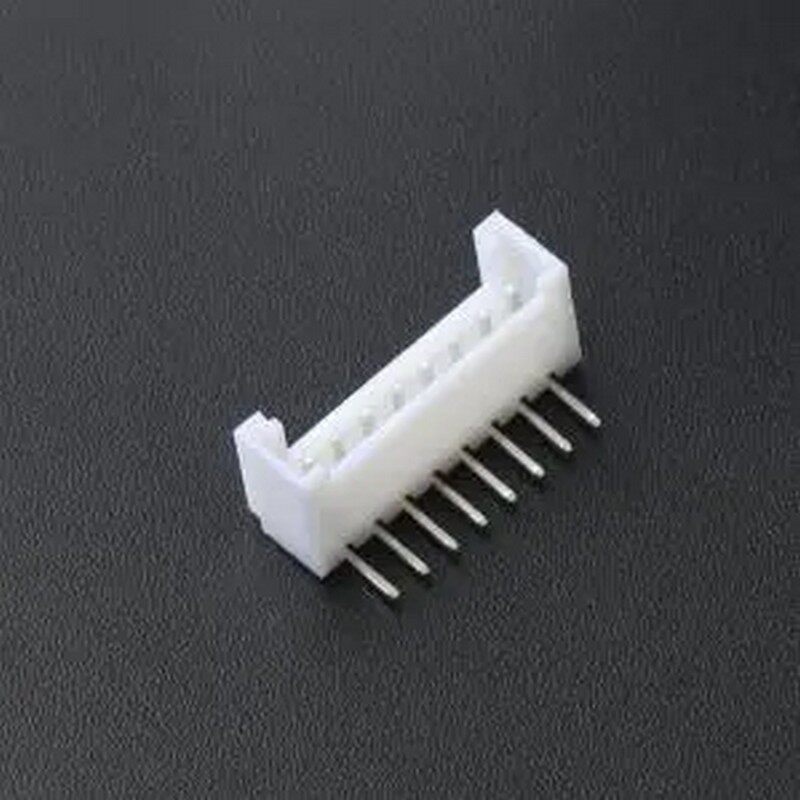 HC-HY2.0-8AW-TW 1x8P 间距:2mm 弯插 系列:HY 白色带扣 插件铜