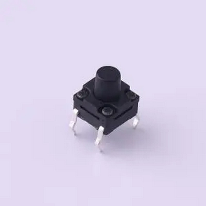 TS-1010GD-BR07026 6.2*6.2*7mm 直插 轻触开关 插件-4P,6.2x6.2m