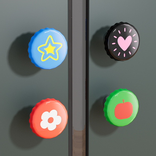 瓶盖磁吸挂钩免打孔冰箱贴洞洞板门后钥匙收纳强磁力无痕装饰挂钩