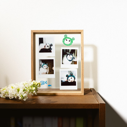 富仕 instax SQUARE方形相纸相框拍立得摆台透明画框ins情侣礼物