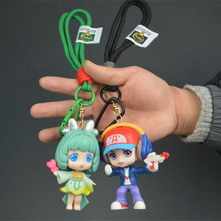 游戏周边手办公仔妲己瑶电玩小子蔡文姬瑶卡通包挂尼龙钥匙扣挂件