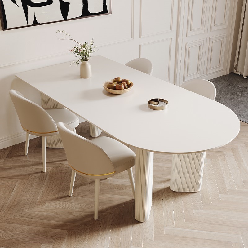 2025新款岩板餐桌轻奢现代简约家