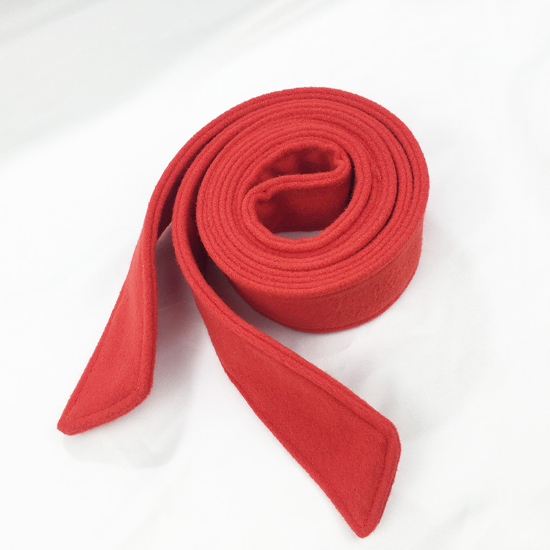 双面羊毛呢腰带呢子大衣绑带深灰色酒红色外套装饰配件男女收腰布