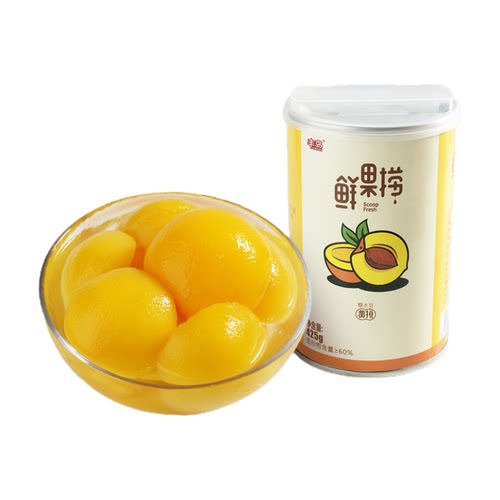 【蜜蜂惊喜社】丰岛鲜果捞黄桃罐头425g*6罐水果罐头