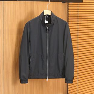 2026春夏新款立领男士夹克外套商务休闲时尚单品挺括精简不繁