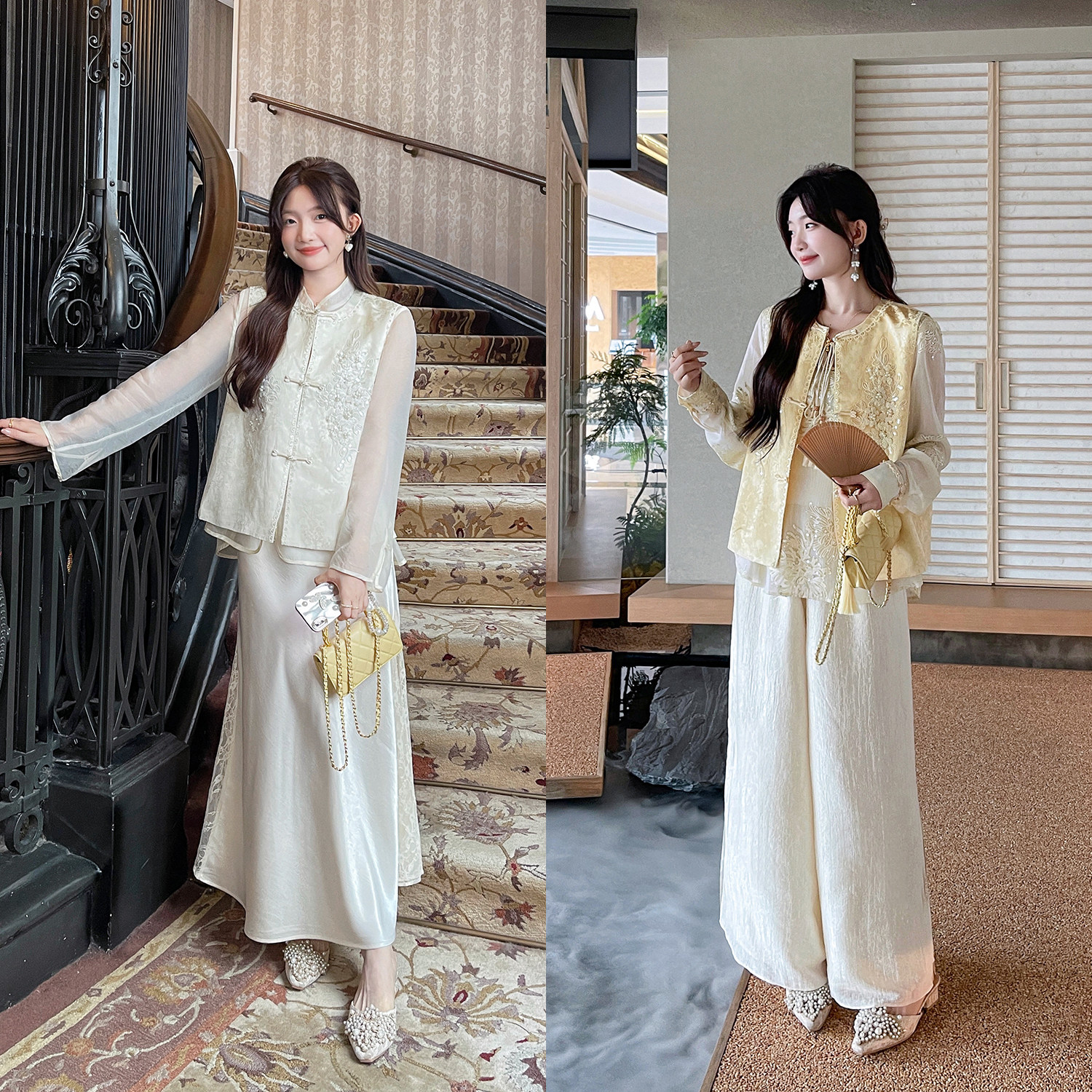 TAKIYAS SHOP 国风马甲/衬衫/半裙/裤子