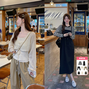 TAKIYAS SHOP 条纹衫/背带裙/背心/罩衫