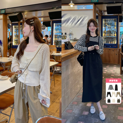 TAKIYAS SHOP 条纹衫/背带裙/背心/罩衫