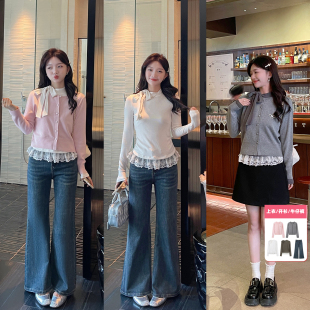 牛仔裤 开衫 SHOP蕾丝拼接上衣 TAKIYAS
