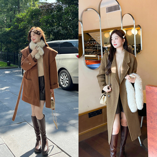 TAKIYAS SHOP 双面呢中长款大衣