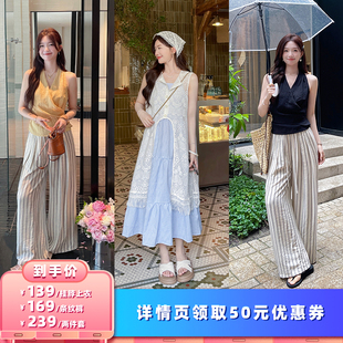 【所有女生的衣橱直播间】TAKIYAS SHOP 挂脖上衣/条纹裤/连衣裙