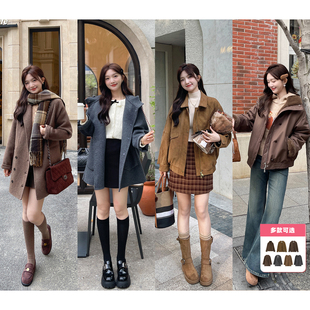 TAKIYAS SHOP 仿麂皮外套/双面呢大衣