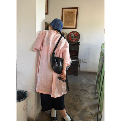 小众表妹敲嫩的粉麻料中