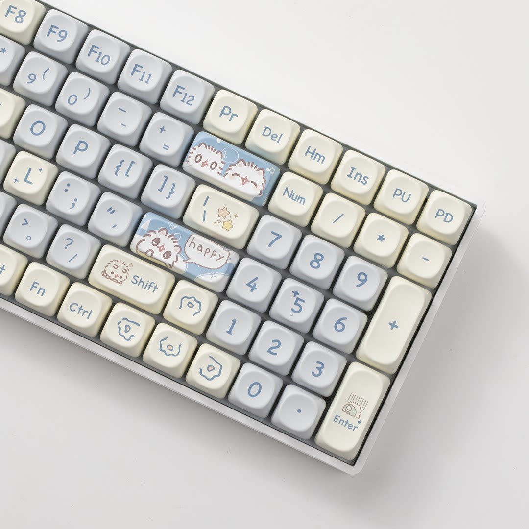 MOA高度小猫咪PBT材质热升华适配RK68/75/82/87/98/100/104/108