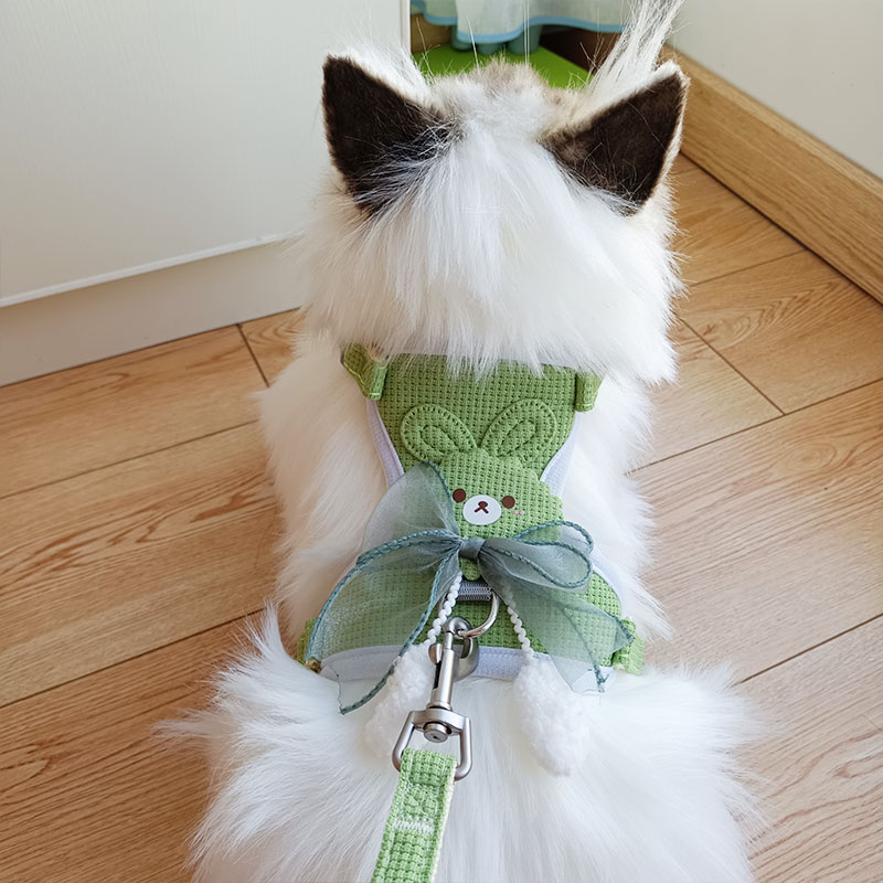 猫咪牵引绳防挣脱外出专用遛猫绳背心式胸背带宠物小狗猫绳子用品