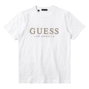 衫 男女圆领休闲短袖 透气亲肤潮流 夏季 横标立体字母G系列情侣T恤