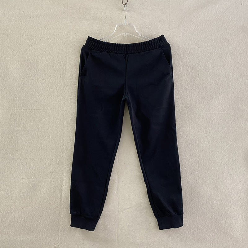 中腰休闲剪标字母倒三角长裤