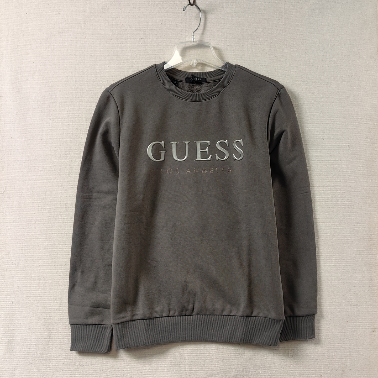 字母G系列情侣圆领春秋长袖衫 横标套头流行简约休闲纯色青春卫衣