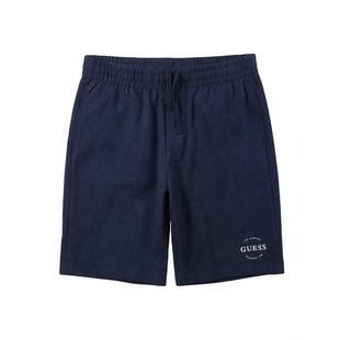 抽绳松紧腰五分裤 短裤 运动休闲带后兜毛圈透气 夏季 字母G系列男士