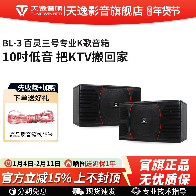 Winner/天逸 BL-03百灵三号专业卡拉OK音箱家用卡包箱