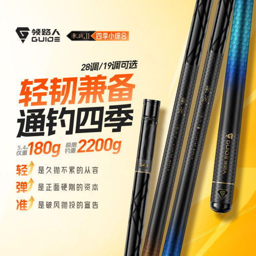 领路人激战轻量小综合钓竿手杆超轻超硬鲤鱼鲫鱼竿极轻综合竿二代