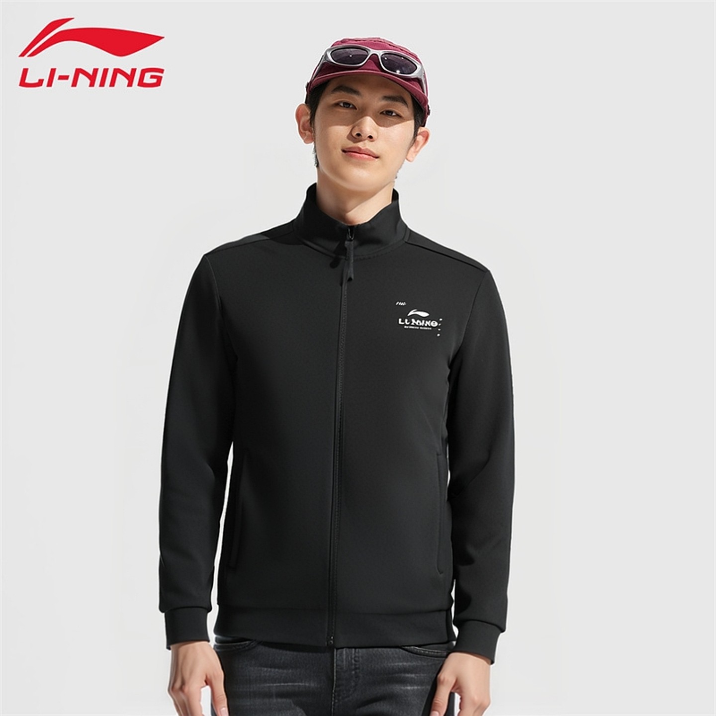 李宁跑训系列男子立领保暖外套训练开衫无帽卫衣运动上衣AWDU179,运动服/休闲服装,运动卫衣/套头衫,淘宝优惠券,粉丝福利购,淘宝优惠卷