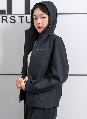 2025李宁CF溯万龙甲女子新款防暴风雨拉链简约宽松冲锋衣ACFU006