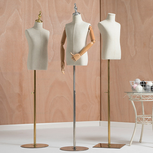 儿童模特道具半身拍照橱窗展示架男女小孩母婴店童装人台童模特架