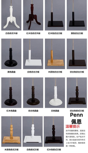 模特道具配件服装男女假人支架半身实木三角方板圆盘底座配件