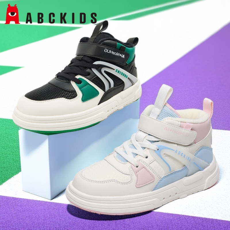 abckids童鞋2023冬季新品男女儿童二棉保暖运动板鞋潮P353304324