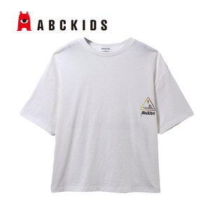 abckids童装2023夏季新品男中童商场同款短袖时尚T恤F122301240