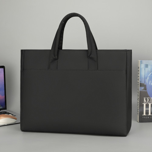 男士简约商务公文包牛津布手提包文件包定制logo大容量防水电脑包