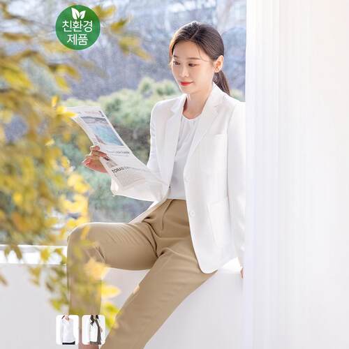 韩国进口白大衣西装款短款医生服
