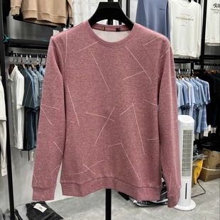 直筒简约打底衫 170码 卫衣提花套头秋装 处理圆领长袖 上衣 处理断码