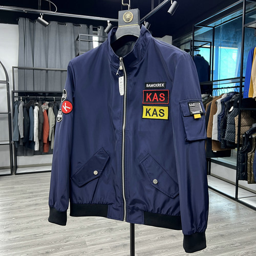 立领夹克衫时尚休闲重工刺绣贴布青年韩版修身雅酷短款春秋外套潮