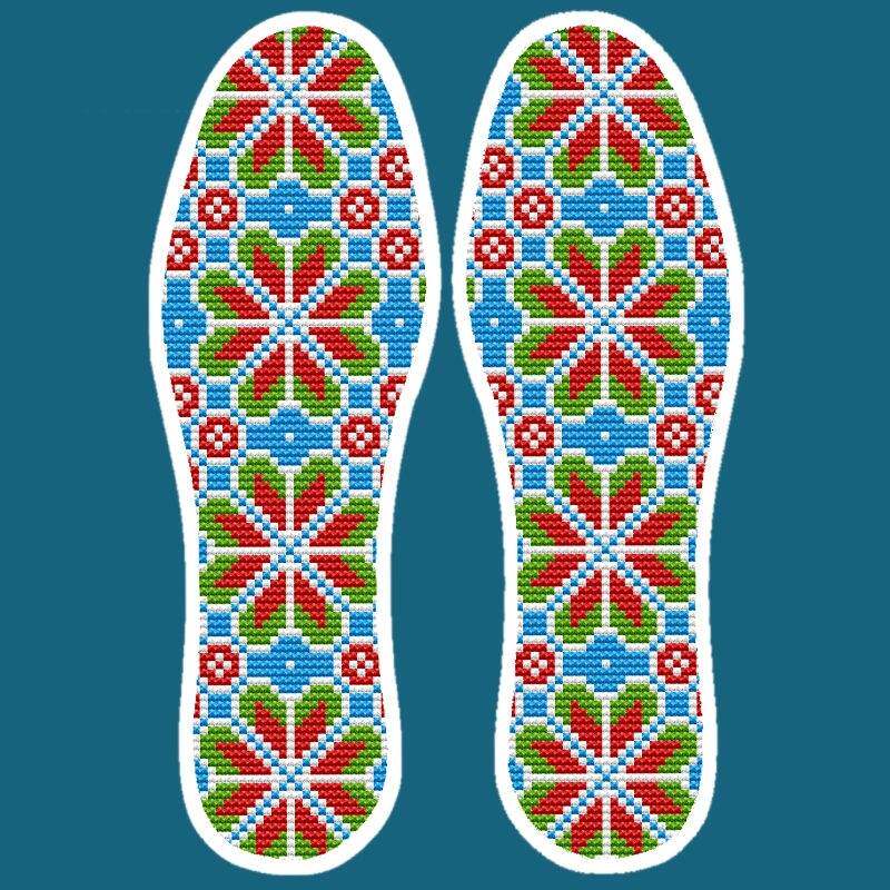 十字绣鞋垫2022年新款图案纯手工花样大全自己绣送男生情侣专