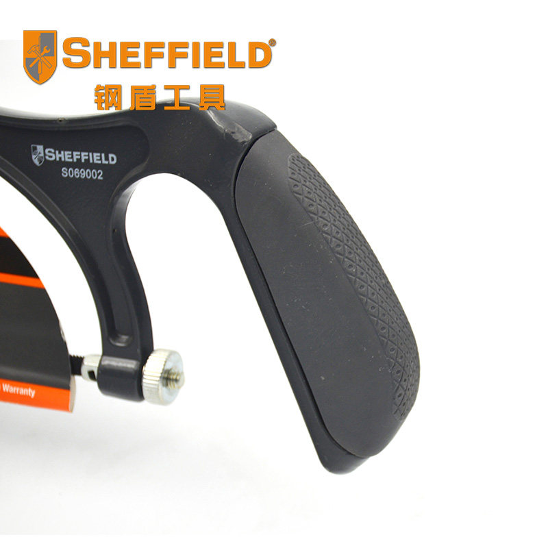 钢盾迷你锯铁防滑手柄钢锯锯弓铝锯架铝合金手工便携小型手锯家用