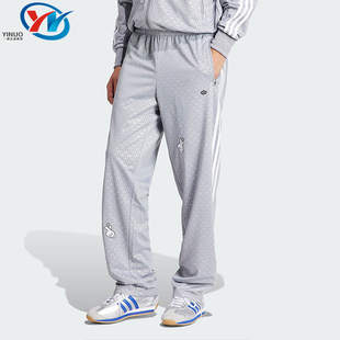 IY2276 2277 阿迪达斯三叶草米奇联名男子满印条纹运动长裤 Adidas