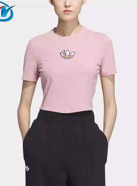 Adidas/阿迪达斯 三叶草 女子运动短袖T恤 IP1776 1787 IK8642