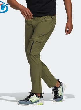 Adidas/阿迪达斯 男子户外透气运动休闲工装长裤 H44274 H44275