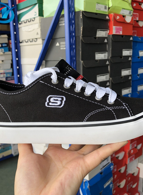Skechers/斯凯奇 Cupsole 1 女子小白鞋防滑耐磨帆布鞋 66666131